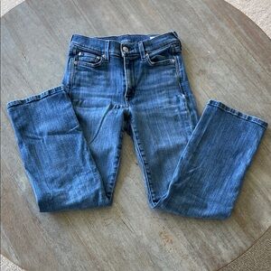 AYR Ankle-Length Denim Jeans in Classic Blue